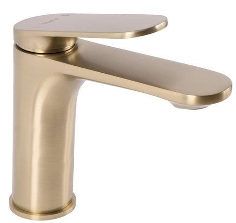 Змішувач для раковини (умивальника) REA MARCO BRUSHED GOLD низький REA-B4897 фото