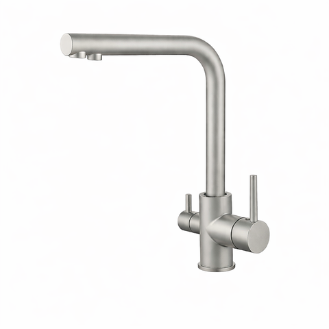 Смеситель для кухни VBI GEMINI NICKEL на две воды VBI-055001NI фото