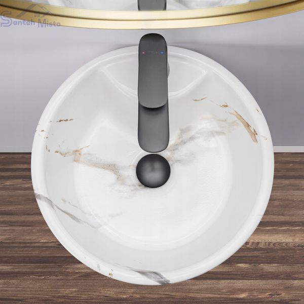 Умивальник (раковина) REA BLANKA MARBLE підлоговий REA-U8704 фото