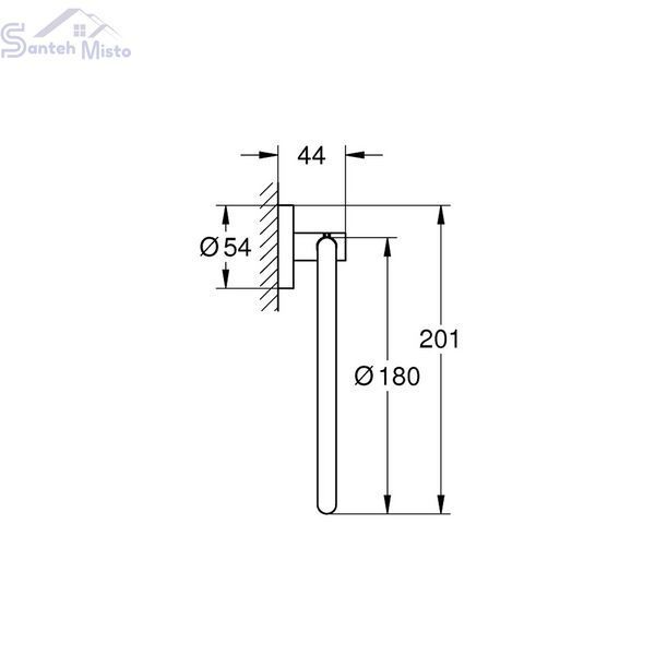 Полотенцедержатель Grohe QuickFix Start 41174000 CV031762 фото