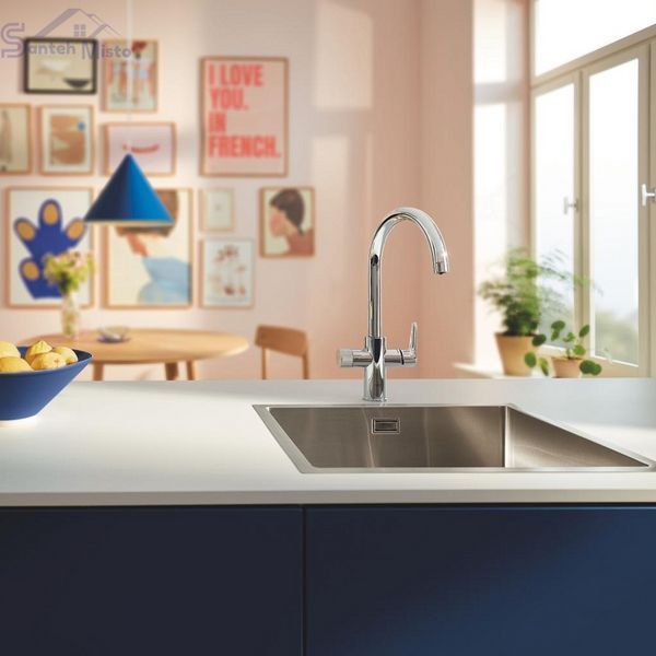 Смеситель для кухни Grohe Blue Pure StartCurve 30592000 с фильтром Blue S-Size 40404001 и головкой 64508001 (30594040) CV035615 фото