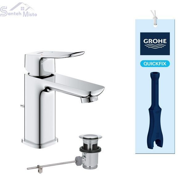 Змішувач для раковини Grohe QuickFix Dice S-Size 1018560000 з донним клапаном CV036195 фото