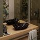 Умывальник (раковина) VBI VENEZIA S MARBLE BLACK MATT накладной VBI-012403 фото 3