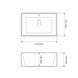Умывальник (раковина) VBI CASTELLO WHITE накладной VBI-012901 фото 2