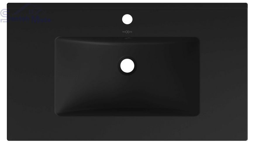 Умивальник (раковина) MEXEN ATENA 101 BLACK MATT врізний чорний MEX-25011070 фото