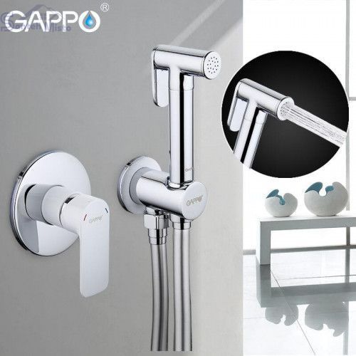 Встраиваемый гигиенический душ GAPPO G7248, белый/хром 464 фото