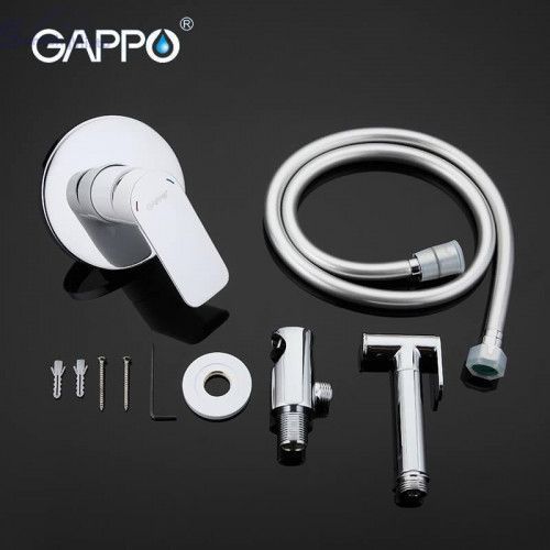 Встраиваемый гигиенический душ GAPPO G7248, белый/хром 464 фото