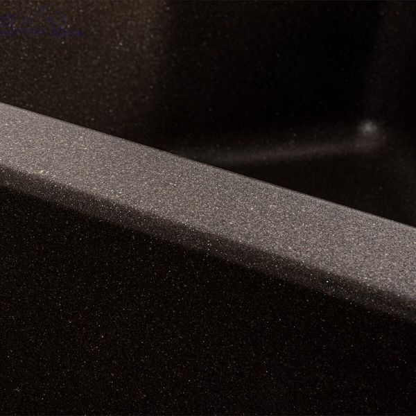 Гранітна мийка для кухні Platinum 9950 PANDORA матова Темна скеля 40369 фото