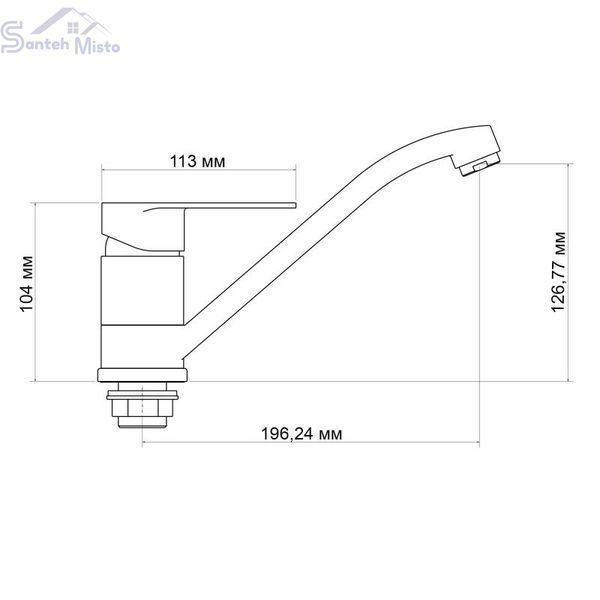 Смеситель для кухни Lidz Tani 003 (k40) LDTAN003CRM44968 Chrome SD00051092 фото