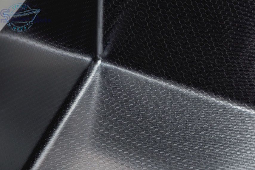 Кухонна мийка Kraft HM 50х50 NANO BLACK PVD (3.0/1.0 мм) Decor SМ482 фото