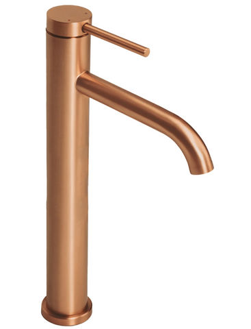 Змішувач для раковини (умивальника) REA CLIF BRUSHED COPPER високий REA-B2088 фото
