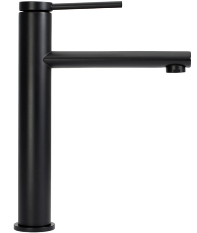 Змішувач для раковини (умивальника) REA OVAL BLACK чорний високий REA-B6511 фото