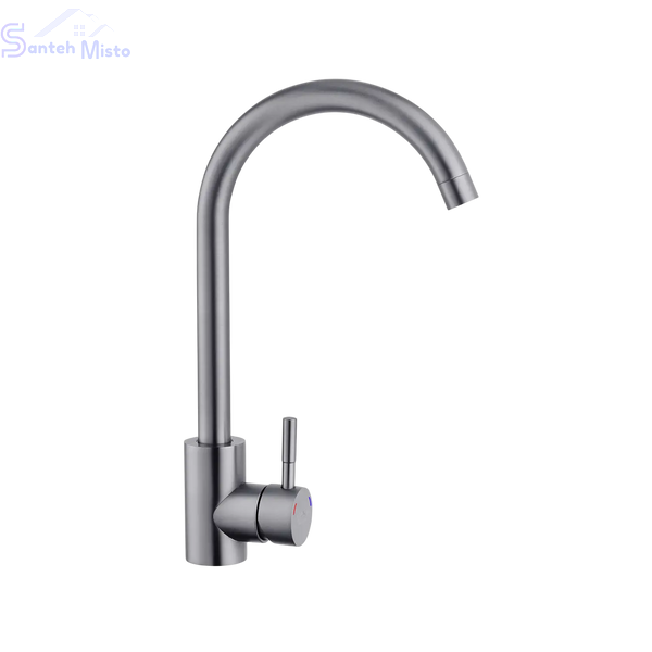 Комплект кухонної мийки KRAFT Handmade PVD графіт HS54*48 (3.0/1.0 мм) декор SM0133 фото