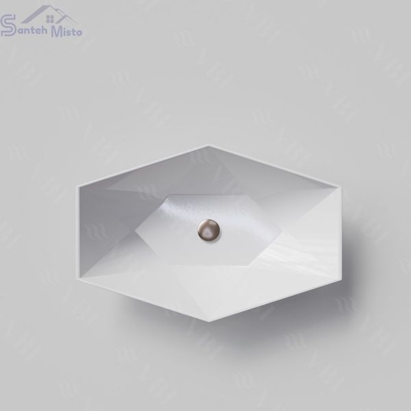 Умывальник (раковина) VBI VENEZIA WHITE накладной VBI-012400 фото