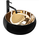 Умывальник (раковина) REA LUNA BLACK MATT GOLD накладной * REA-U3306 фото 1