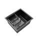 Кухонная мойка Kroner KRP Schwarze - 4843HM PVD (3.0/1.0 мм) CV022792 фото 4