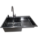 Комплект кухонной мойки KRP Schwarze - 7848RHM PVD SM1215 фото 3