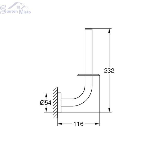 Держатель для запасного рулона бумаги Grohe QuickFix Start 41186000 CV031768 фото