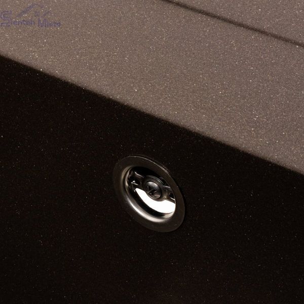 Кухонная мойка гранитная матовая 7050 CASCADA Platinum Темная скала 43040 фото