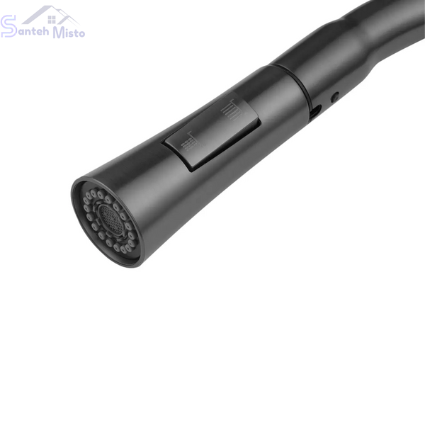 Комплект кухонної мийки KRP Schwarze - 7848RHM PVD SM0881 фото