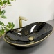 Умывальник (раковина) VBI TURIN MARBLE BLACK GLOSSY накладной VBI-011505 фото 2
