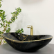 Умывальник (раковина) VBI TURIN MARBLE BLACK GLOSSY накладной VBI-011505 фото 3