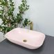 Умивальник (раковина) VBI AVEZZANO PINK MATT накладний VBI-014405 фото 5