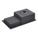 Комплект кухонної мийки KRP Schwarze - 7848RHM PVD SM0881 фото 6