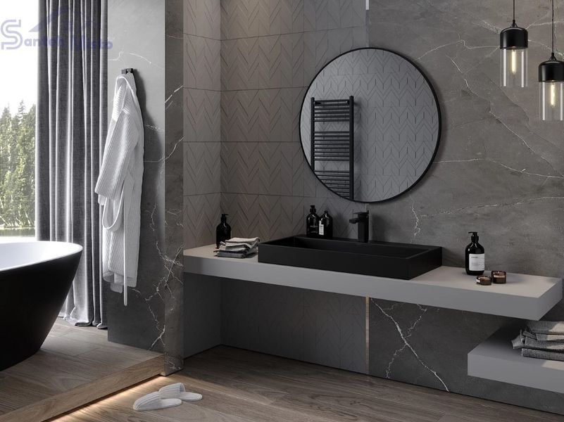 Зеркало MEXEN LOFT 95 BLACK круглое MEX-9850-095-095-000-70 фото