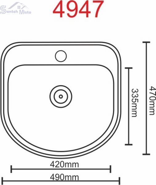 Кухонна мийка з нержавіючої сталі Valeso САТИН 4947 (0,8/180 мм) 45671 фото