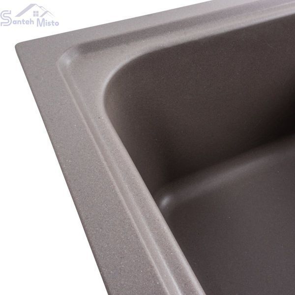 Гранитная мойка для кухни Platinum 7950 Equatoria матовая Дюна 41196 фото