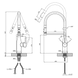 Комплект кухонної мийки Kraft KRF 5448 decor (3.0/1.0 мм) SM56700 фото 12