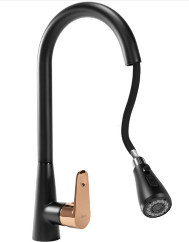 Смеситель для кухни REA MILD BLACK ROSE GOLD REA-B4801 фото