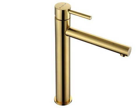 Змішувач для раковини (умивальника) MEXEN ELBA GOLD золотий високий MEX-74110-50 фото