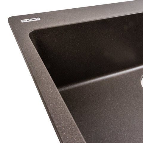 Гранитная мойка для кухни Platinum 7850 Bogema матовая Темная скала 40365 фото