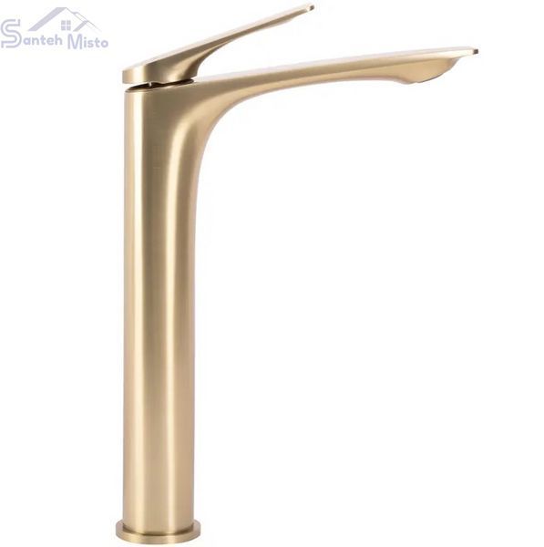 Смеситель для раковины (умывальника) REA AVALON BRUSHED GOLD высокий REA-B2705 фото