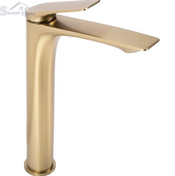 Смеситель для раковины (умывальника) REA AVALON BRUSHED GOLD высокий REA-B2705 фото