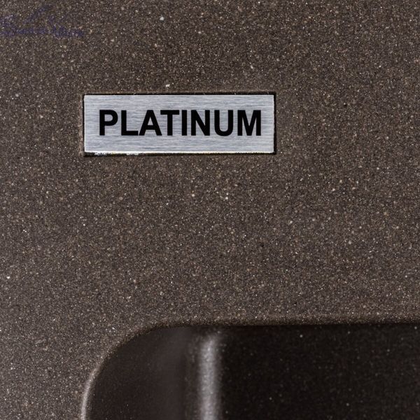 Гранитная мойка для кухни Platinum 7850 Bogema матовая Темная скала 40365 фото