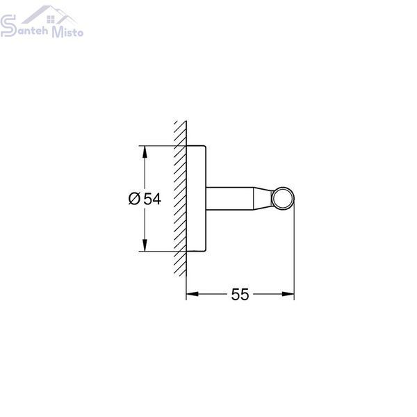 Крючок для ванной комнаты Grohe QuickFix Start Cosmopolitan 41168000 CV031778 фото