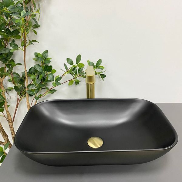 Умывальник (раковина) VBI AVEZZANO BLACK MATT накладной VBI-014401 фото