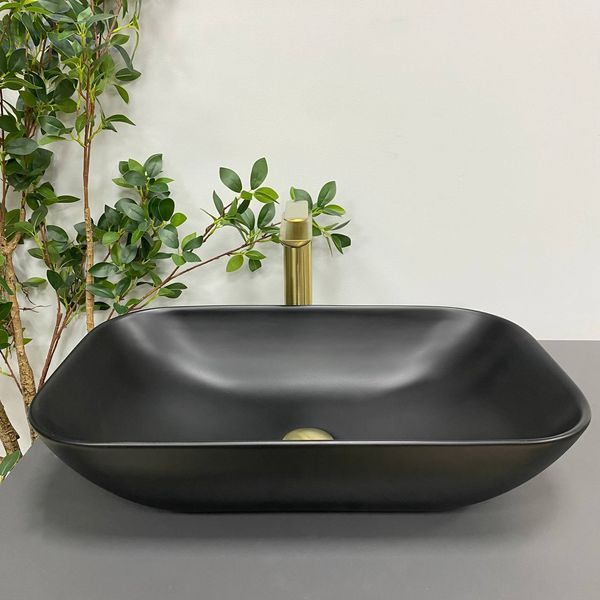 Умывальник (раковина) VBI AVEZZANO BLACK MATT накладной VBI-014401 фото