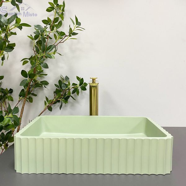 Умывальник (раковина) VBI FLORENTIA LIGHT GREEN MATT накладной VBI-015004 фото