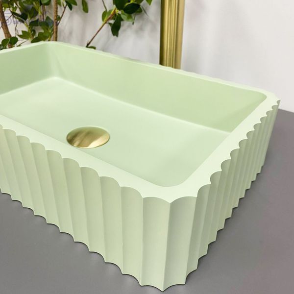 Умывальник (раковина) VBI FLORENTIA LIGHT GREEN MATT накладной VBI-015004 фото