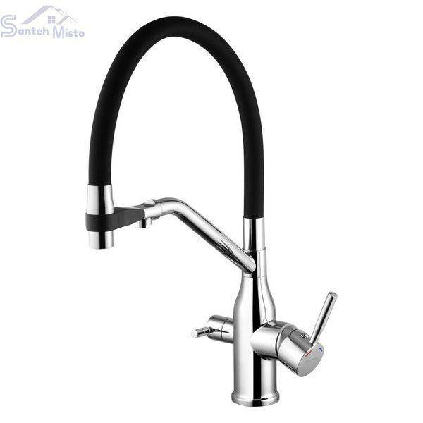 Комплект кухонної мийки Kraft KRF 6045 DECOR (3.0/1.0 мм) SM5009 фото
