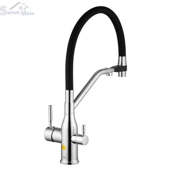 Комплект кухонної мийки Kraft KRF 6045 DECOR (3.0/1.0 мм) SM5009 фото