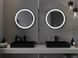 Дзеркало MEXEN ESSO 60 BLACK LED кругле MEX-9825-060-060-611-70 фото 4