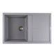 Гранитная мойка для кухни Platinum 7950 Selena матовая Серый металлик 4024 фото 1
