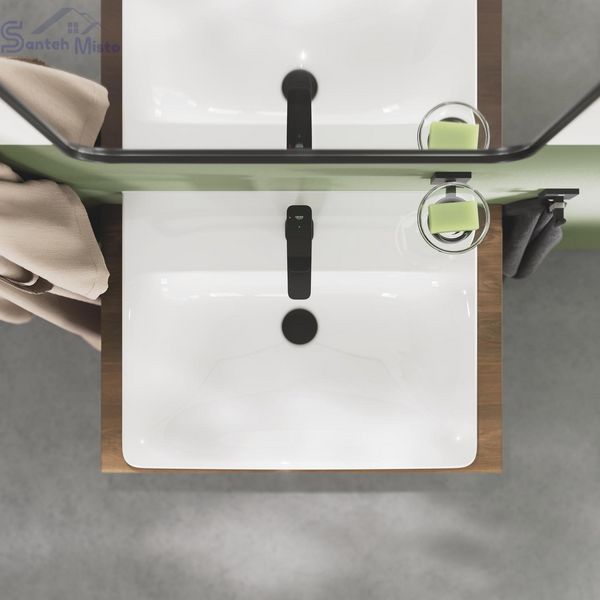 Смеситель для раковины Grohe QuickFix Dice ES S-Size 1018612430 с донным клапаном CV036204 фото