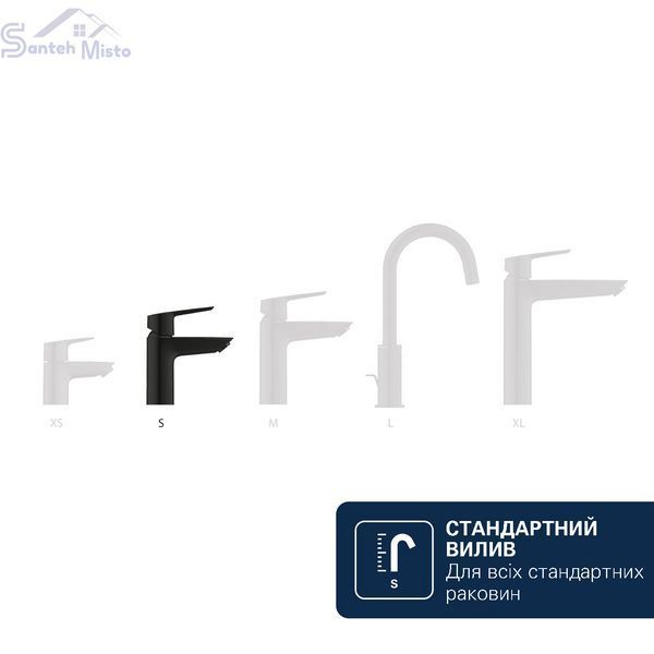 Смеситель для раковины Grohe QuickFix Dice ES S-Size 1018612430 с донным клапаном CV036204 фото