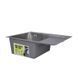 Мойка для кухни интегрированная Lidz Handmade H6350R крыло справа (LDH6350BRUR45587) Brushed Steel 3,0/1,0 мм SD00051711 фото 7
